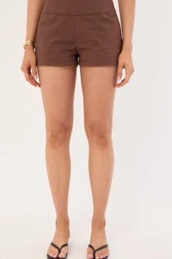 Lyra Pocket Shorts Brown Choc