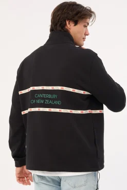 M Heritage Quarter Zip Jet Black