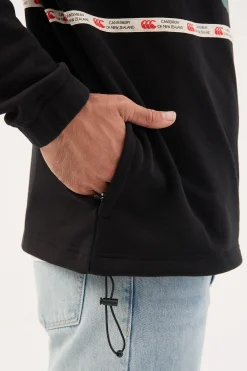 M Heritage Quarter Zip Jet Black