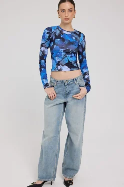 Macy Long Sleeve Tee Floral Print