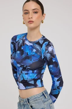 Macy Long Sleeve Tee Floral Print