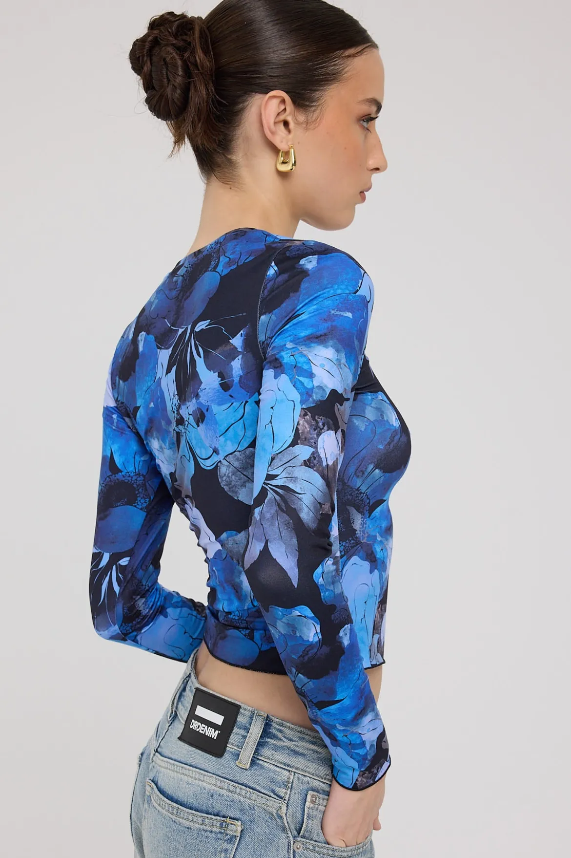 Macy Long Sleeve Tee Floral Print