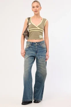 Major League Wrap Top Kelp
