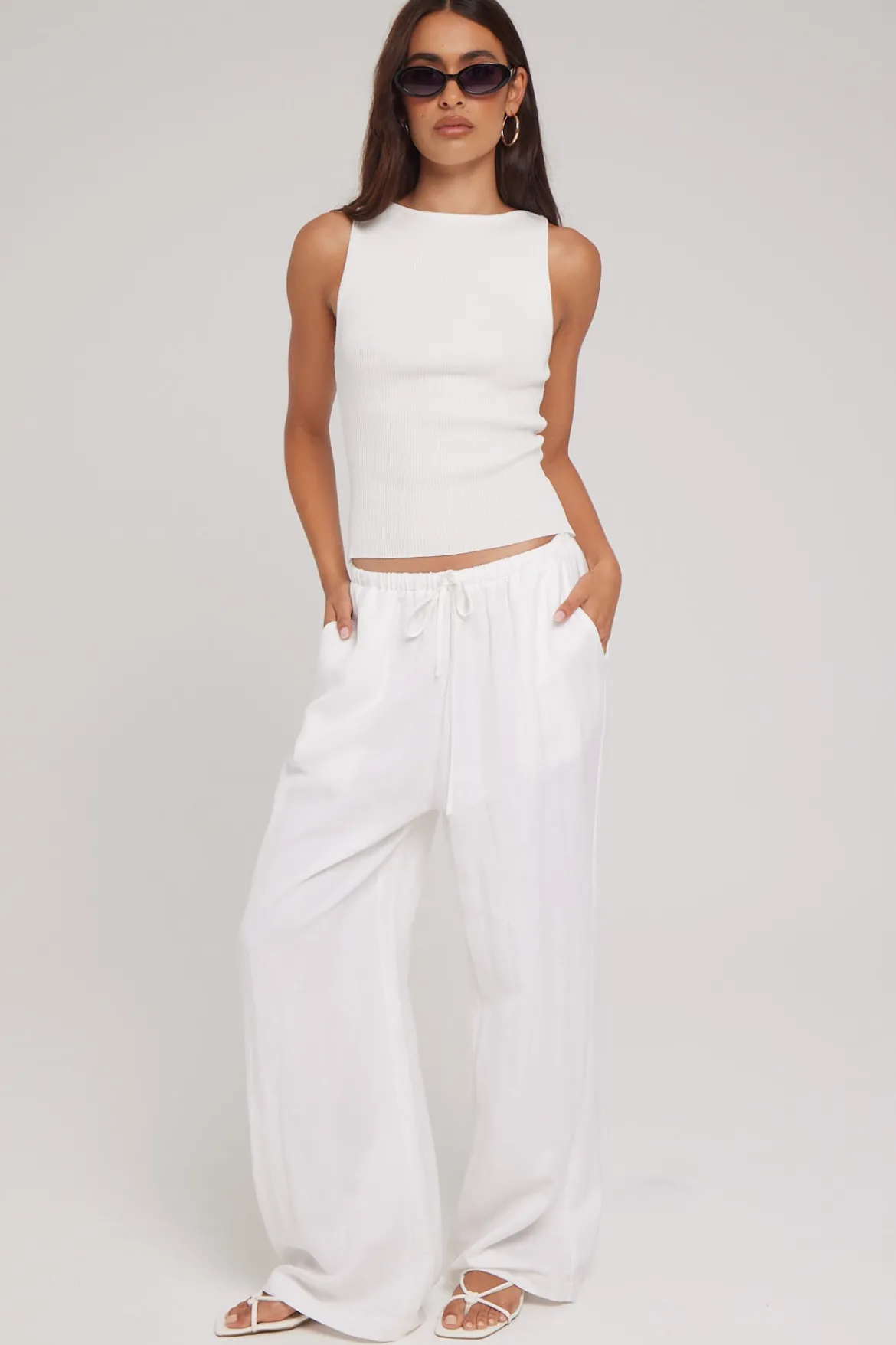Majorca Beach Pant White