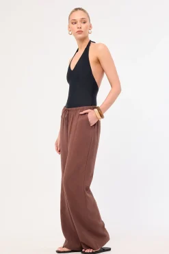 Majorca Elastic Pant Brown