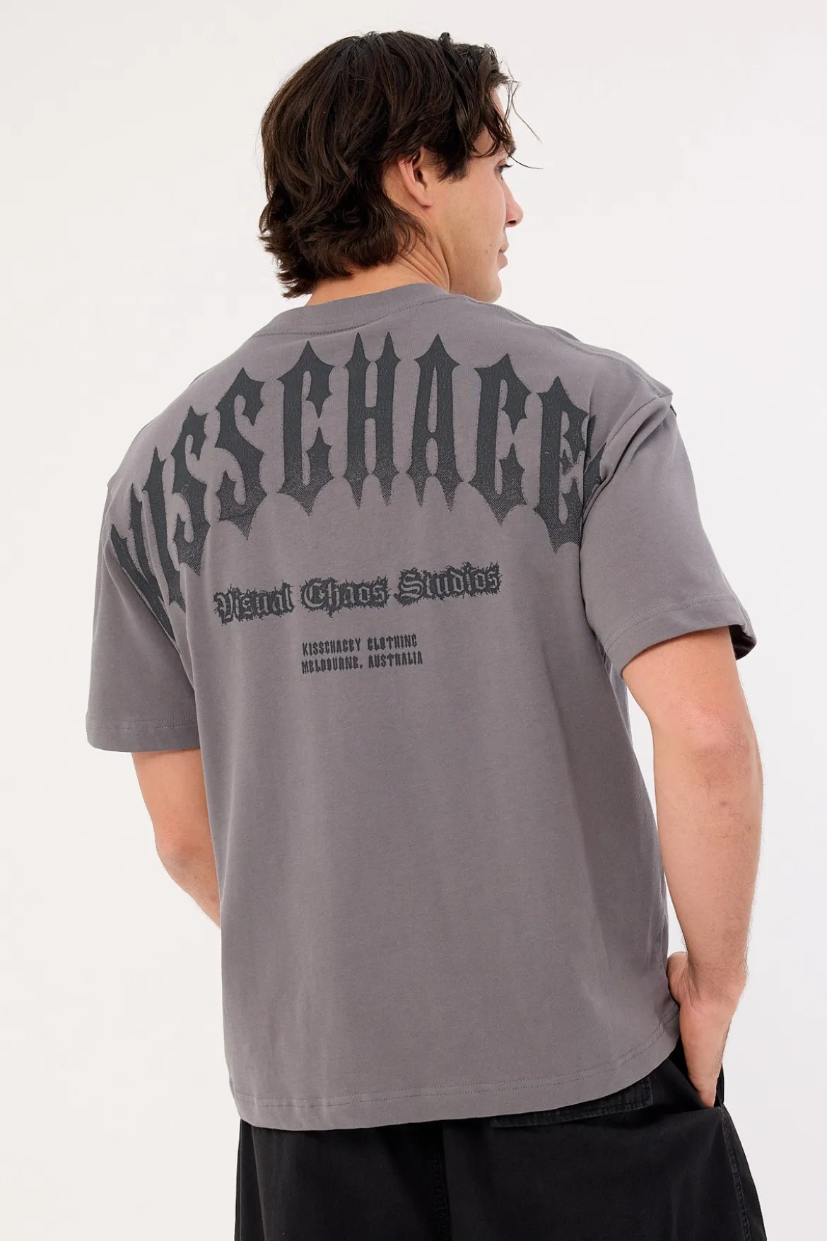 Manor Oversized Tee Charcoal