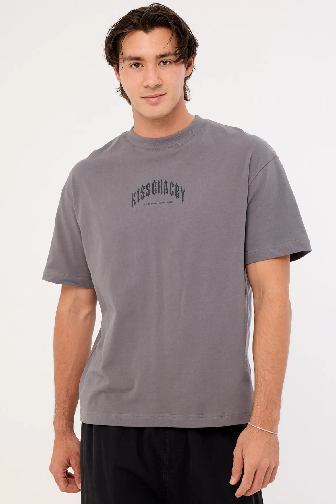 Manor Oversized Tee Charcoal