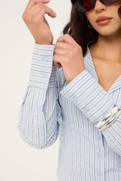MARA STRIPE SHIRT Blue Stripe