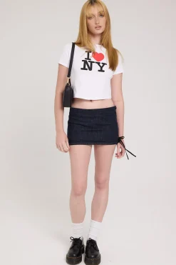 Marbella Mini Skirt Dark Denim