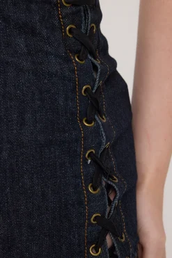 Marbella Mini Skirt Dark Denim