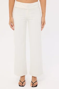 Marcia Mid Rise Pant White