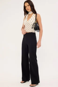 Margaux High Rise Pants Black