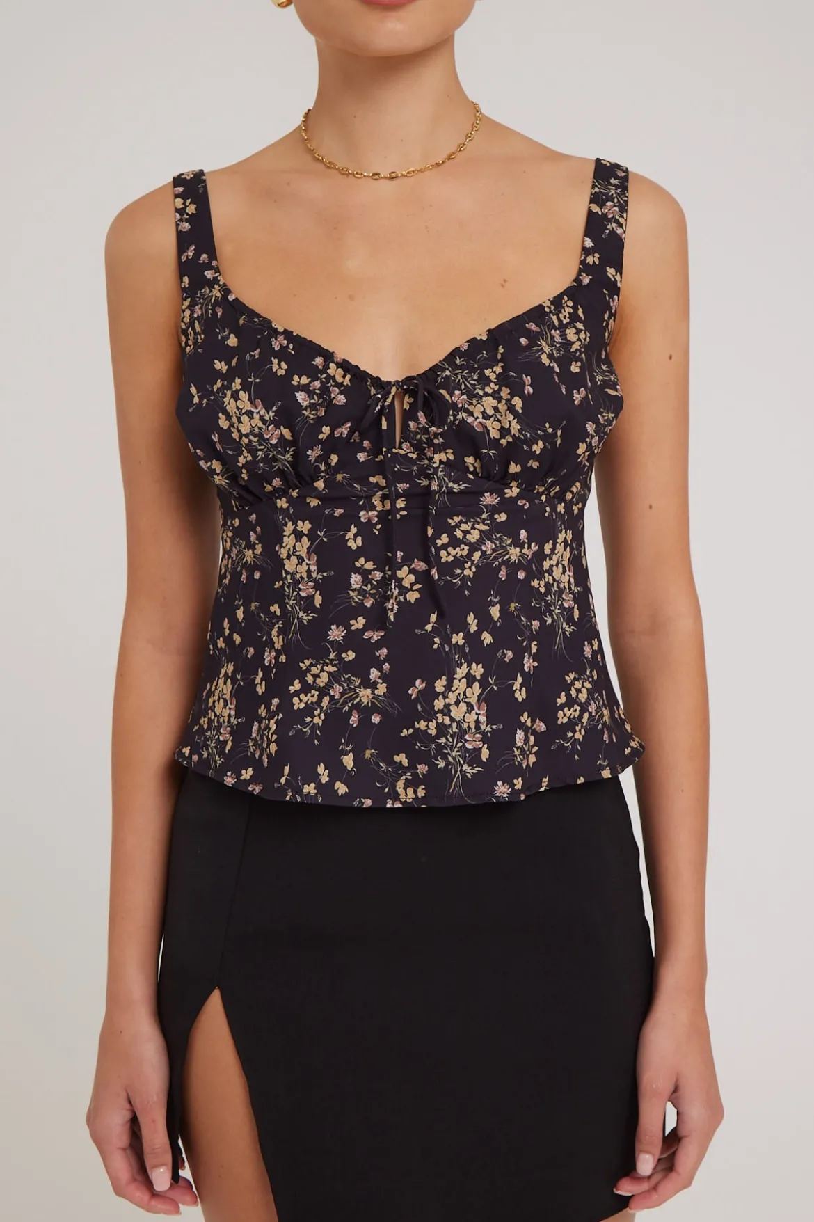 Marigold Melody Cami Top Floral Print
