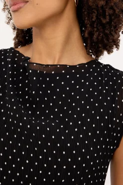 Mariner Mini Dress Noir Polka