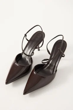Marisol Stiletto Heel Chocolate Shine