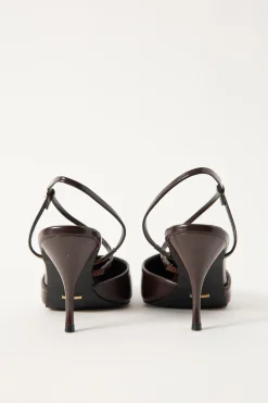 Marisol Stiletto Heel Chocolate Shine