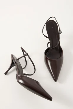 Marisol Stiletto Heel Chocolate Shine