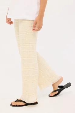 Marisole Mid Rise Pant Cream