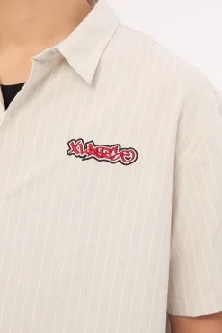 Mark Stripe Shirt Smoke Stripe