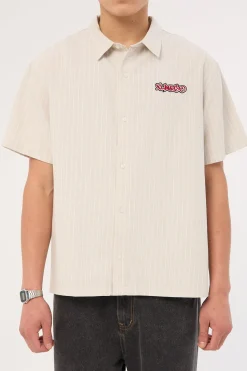 Mark Stripe Shirt Smoke Stripe