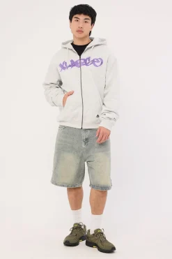 Mark Zip Thru Hood Snow Marle