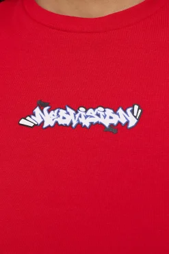 Marker Baby Tee Red