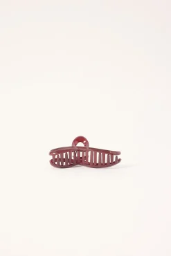 Marley Hair Claw Clip Burgundy