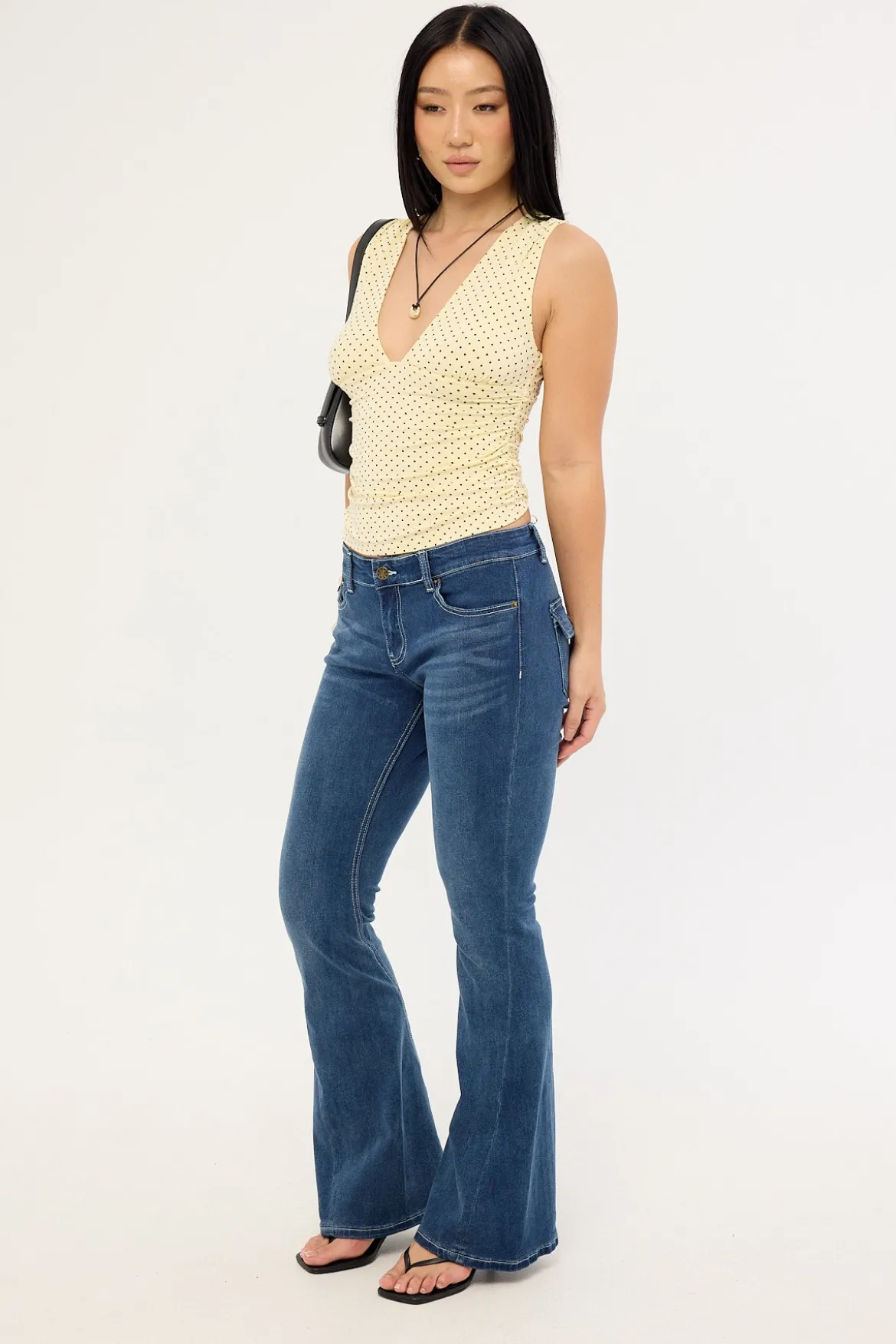 Mary-Kate Jean Mid Blue Denim
