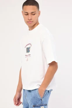 Matchbox Cropped Heavyweight Easy Tee White