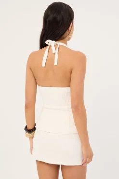 Maui Keyhole Top White