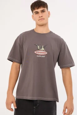 Maybe Today Tee Worn Black