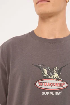 Maybe Today Tee Worn Black