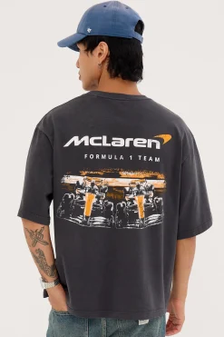 McLaren 1963 Boxy Tee Washed Black Black
