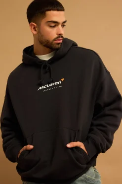 McLaren 38 Hoodie Washed Black Washed Black