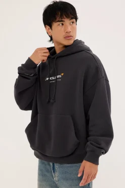 McLaren 38 Hoodie Washed Black Washed Black