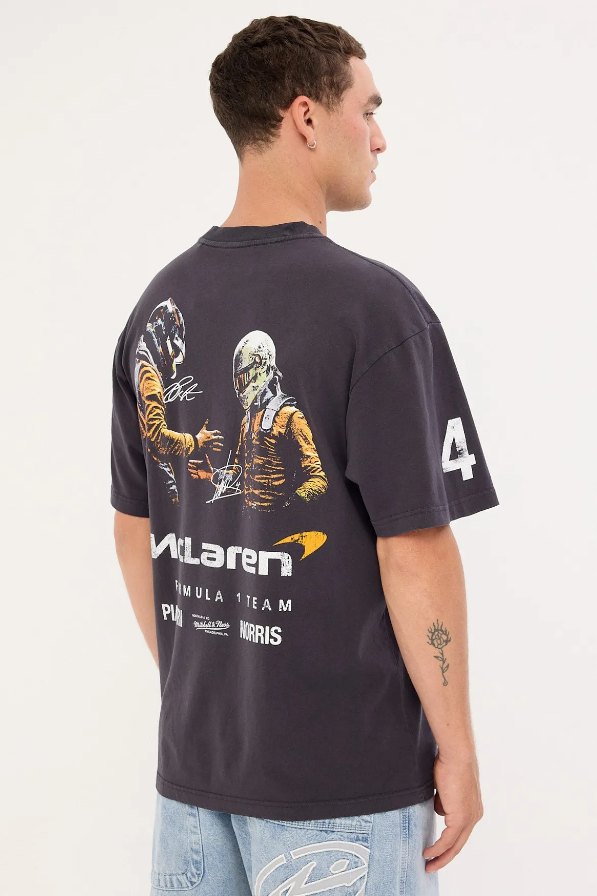 McLaren Driver Teammates Tee Washed Black