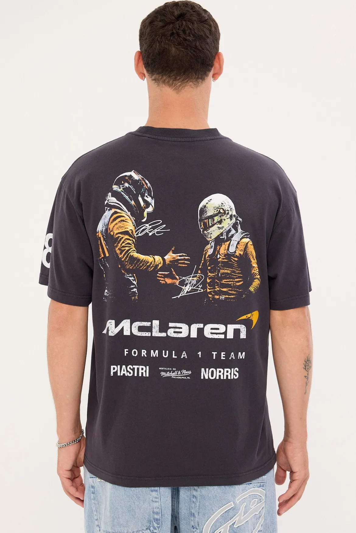 McLaren Driver Teammates Tee Washed Black