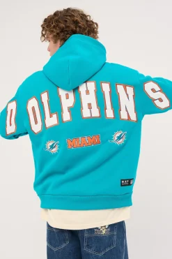 M-Dolphins Surround Hoodie Aqua
