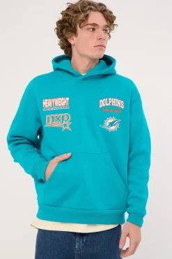 M-Dolphins Surround Hoodie Aqua