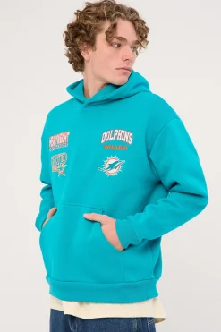 M-Dolphins Surround Hoodie Aqua