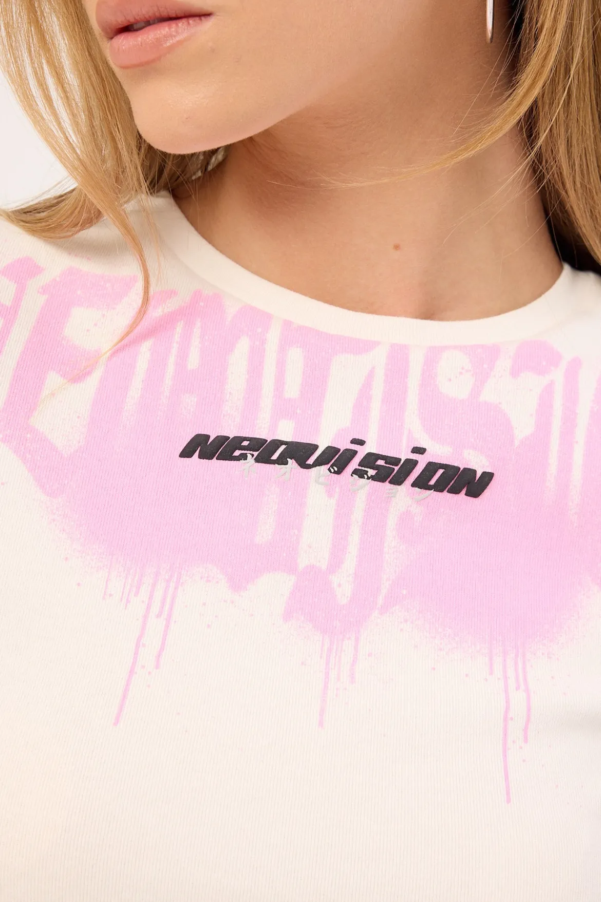 Menace Baby Tee White