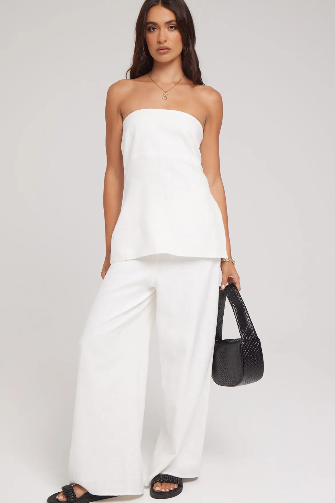 MENORCA LINEN PANT White