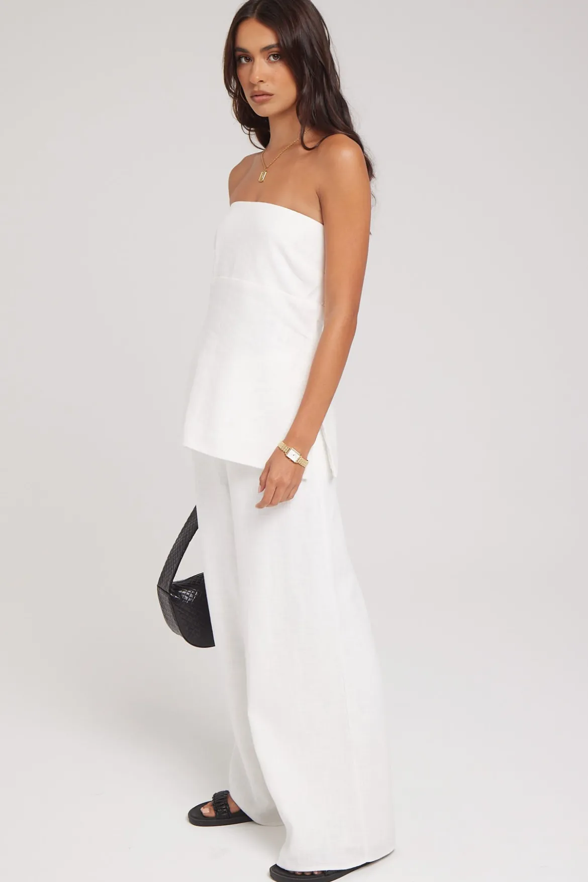 MENORCA LINEN PANT White