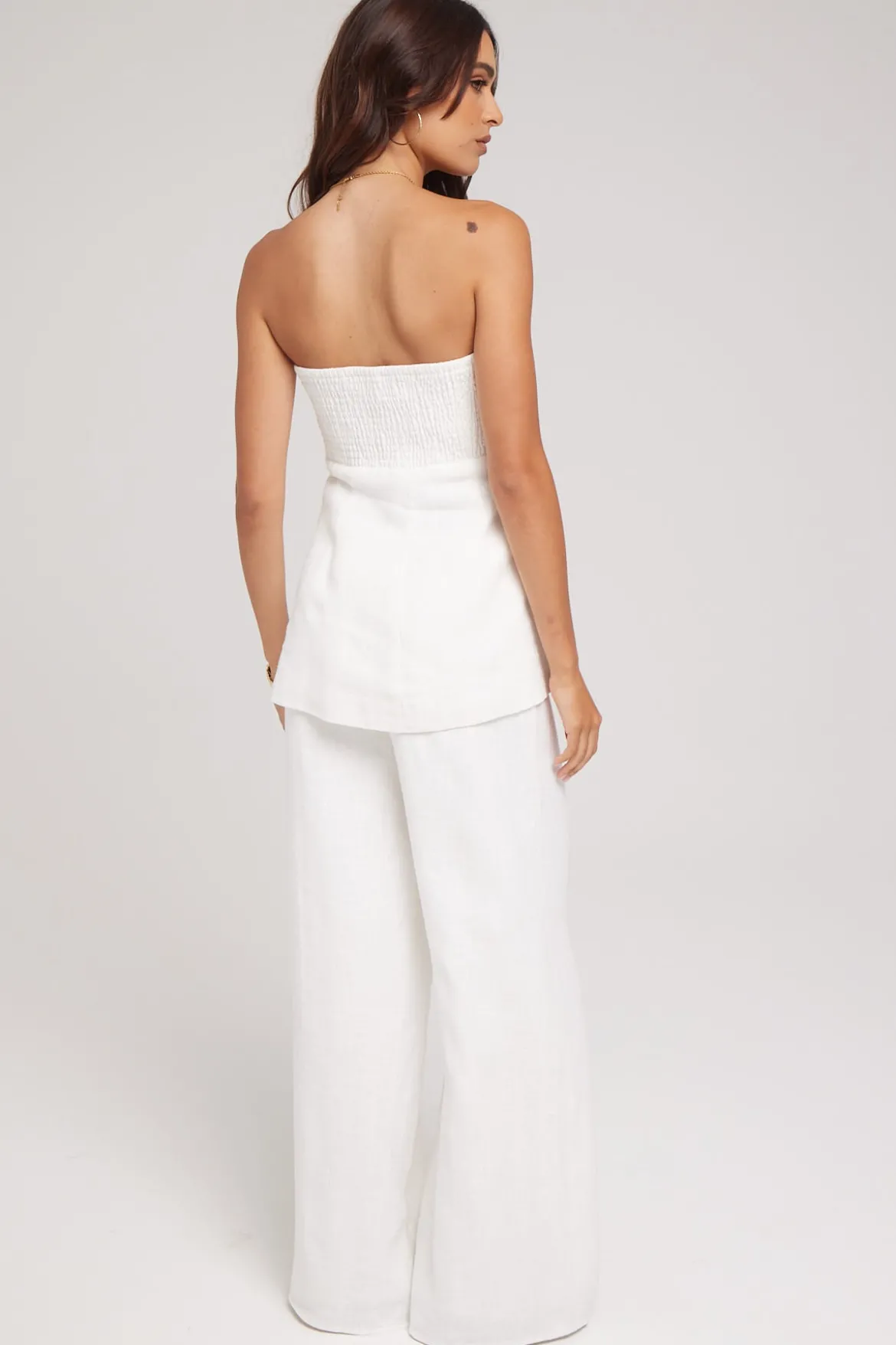 MENORCA LINEN PANT White