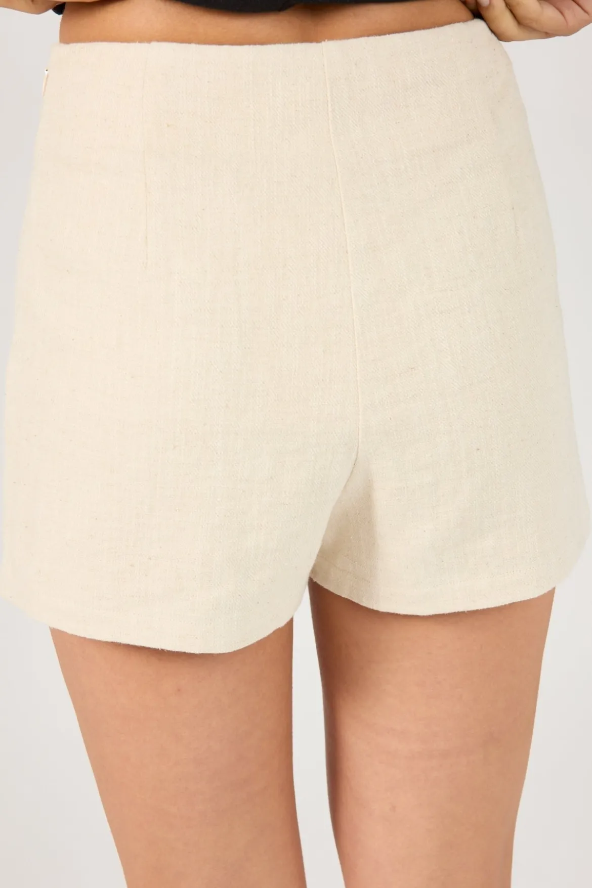 MENORCA LINEN SPECKLE SHORT Oatmeal