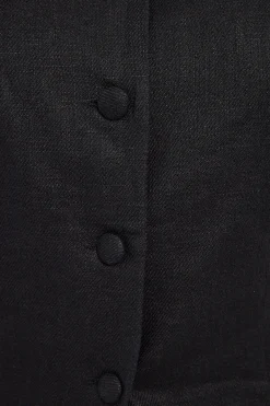 Menorca Long Line Vest Black