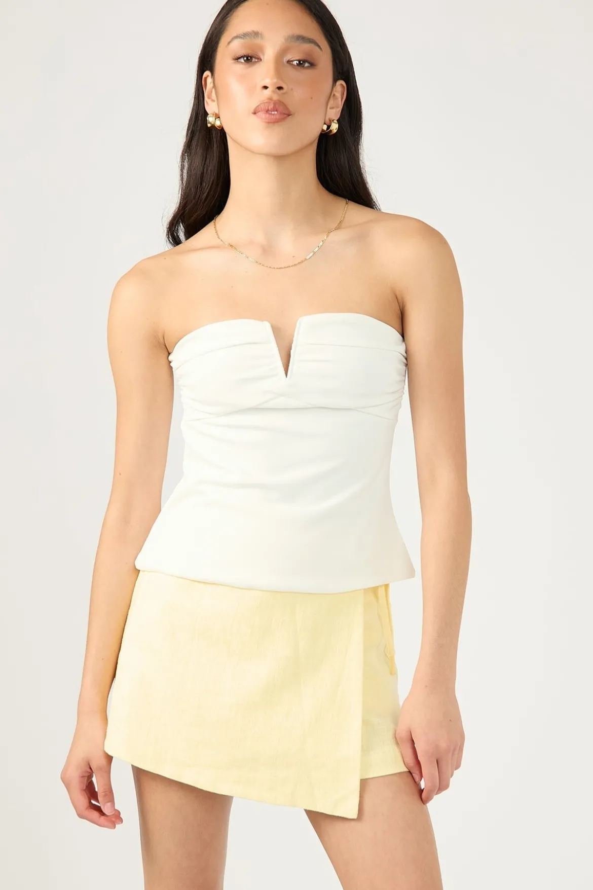 Menorca Tie up Skort Lemon