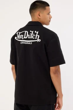 Mens Button Up Shirt Black