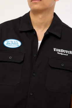Mens Button Up Shirt Black