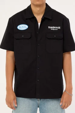 Mens Button Up Shirt Black